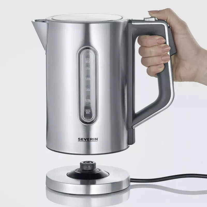 Elektrinis virdulys Severin 1.7 L 3000 W Juodas Nerūdijantis plienas