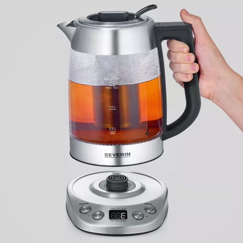 Elektrinis virdulys SEVERIN WK 3480 – 1,7 l, 3000 W, baltas, stiklas/plastikas/nerūdijantis plienas