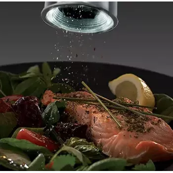Druskinės ir pipirinės rinkinys Russell Hobbs 23460-56 – nerūdijantis plienas, reguliuojami keraminiai malūnėliai, baterijomis maitinamas (4×AA), peržiūros langelis, foninis apšvietimas