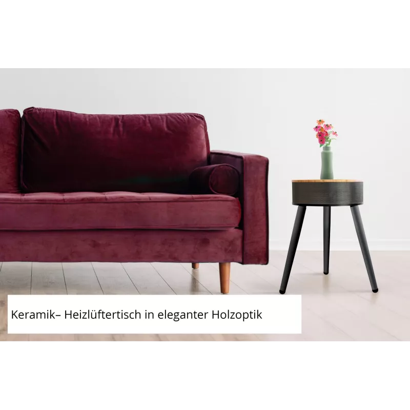 Unold 86545 ventiliatorinis elektrinis šildytuvas, keraminis, 2000 W, juodas/medinis