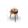 Unold 86545 ventiliatorinis elektrinis šildytuvas, keraminis, 2000 W, juodas/medinis