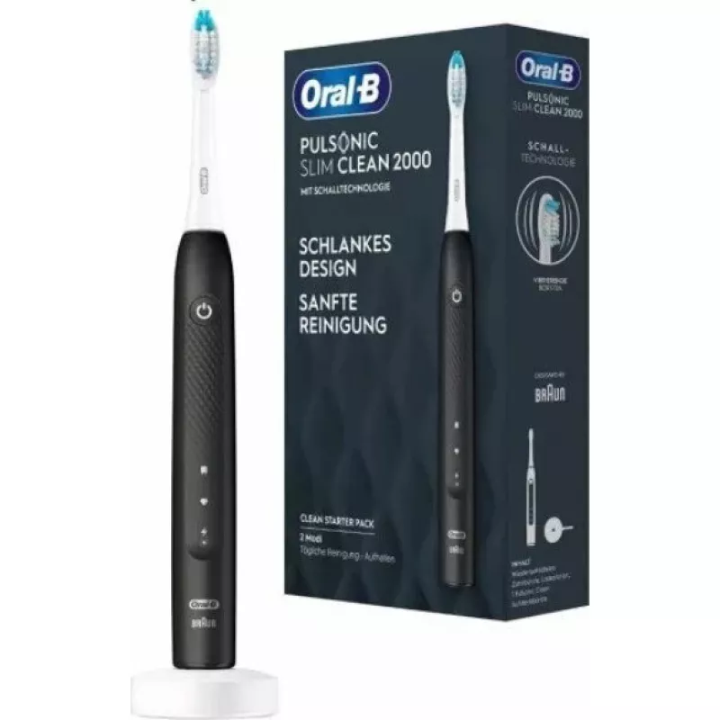 Dantų šepetėlis Oral-B Pulsonic Slim Clean 2000 juodas