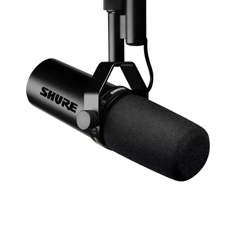 Studijinis dinaminis mikrofonas Shure SM7DB — laidinis XLR, kardioidinis, 50–20000 Hz, 150 Ω, fantominis 48V, juodas