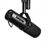 Studijinis dinaminis mikrofonas Shure SM7DB — laidinis XLR, kardioidinis, 50–20000 Hz, 150 Ω, fantominis 48V, juodas
