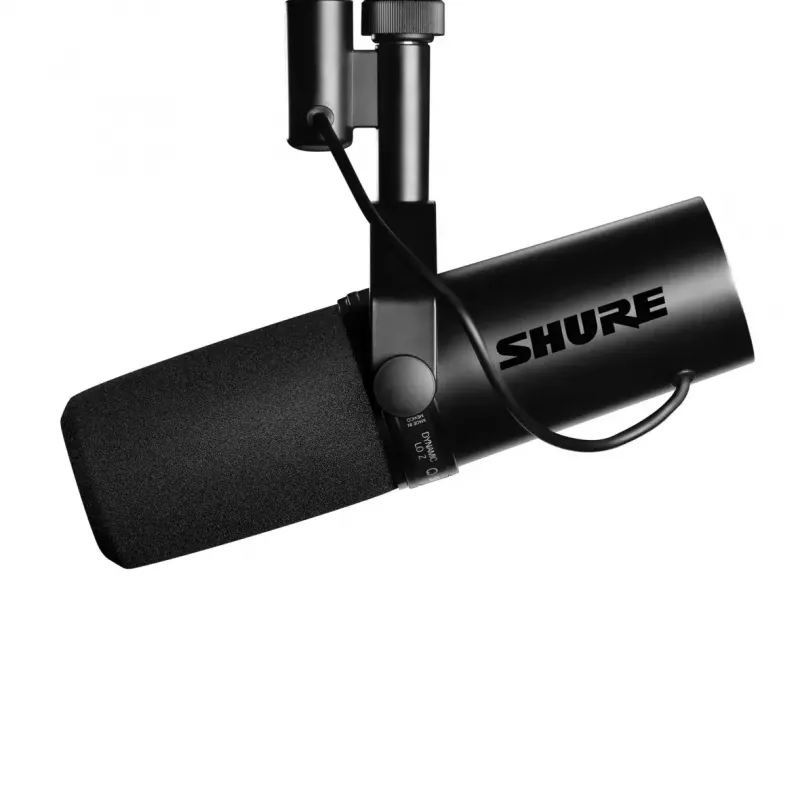 Studijinis dinaminis mikrofonas Shure SM7DB — laidinis XLR, kardioidinis, 50–20000 Hz, 150 Ω, fantominis 48V, juodas