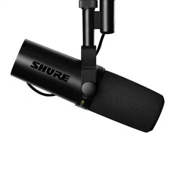 Studijinis dinaminis mikrofonas Shure SM7DB — laidinis XLR, kardioidinis, 50–20000 Hz, 150 Ω, fantominis 48V, juodas