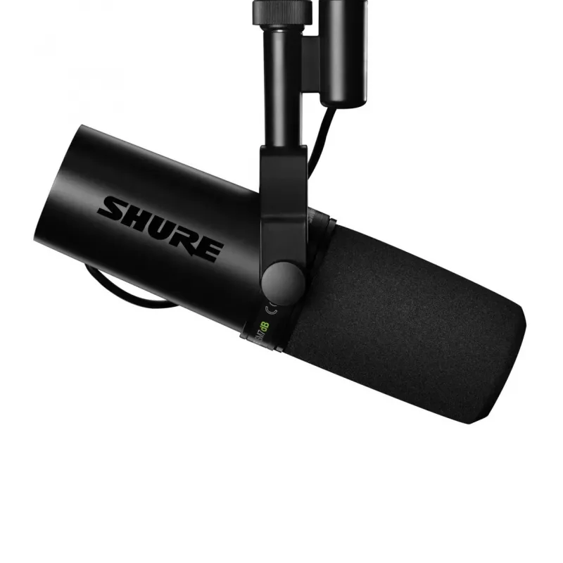 Studijinis dinaminis mikrofonas Shure SM7DB — laidinis XLR, kardioidinis, 50–20000 Hz, 150 Ω, fantominis 48V, juodas