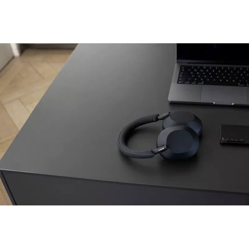 Sony WH-1000XM5 belaidės ausinės su triukšmo slopinimu, juodos