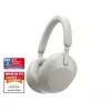 Sony WH-1000XM5 ausinės laidinės ir belaidės, juostinės, skambučiams/muzikai, Bluetooth, sidabrinė, balta