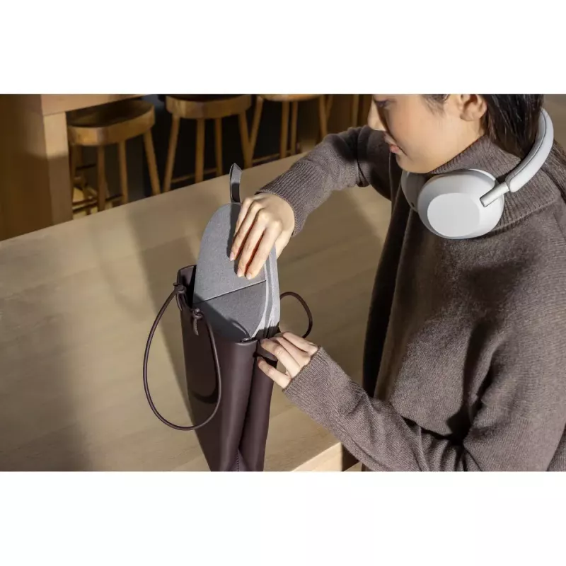 Sony WH-1000XM5 ausinės laidinės ir belaidės, juostinės, skambučiams/muzikai, Bluetooth, sidabrinė, balta