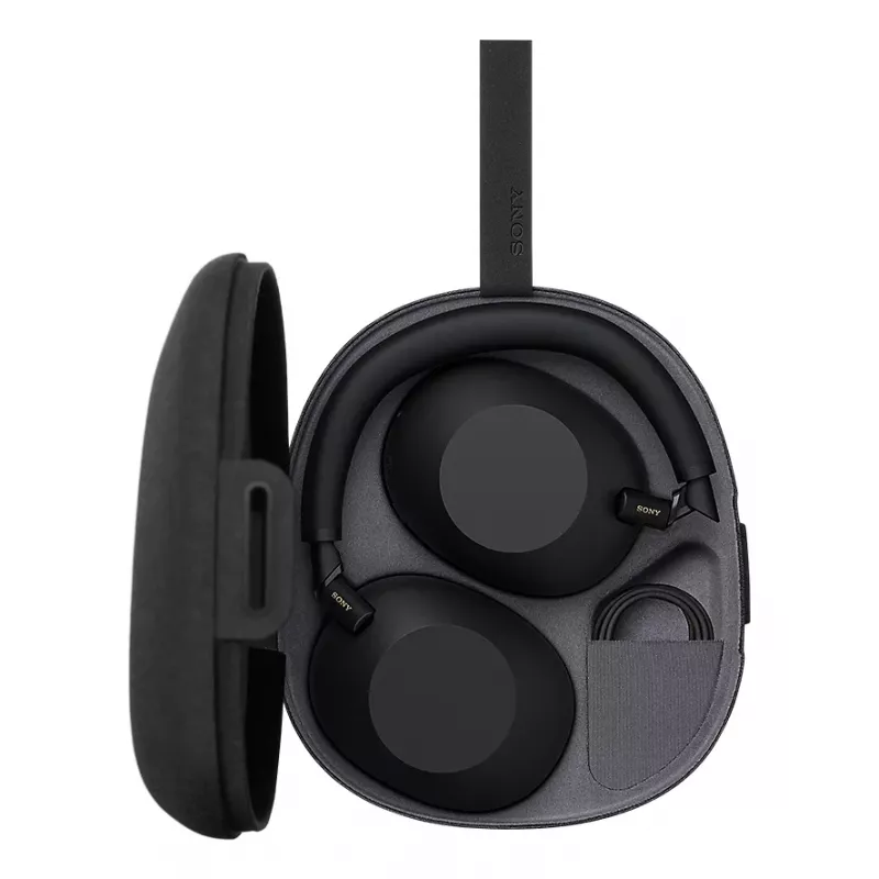 Sony WH-1000XM6 Ausinės Veleninės Su Laidu ir Belaidžiu Ryšiu Skambučiams/Muzikai/Sportui/Kasdienai USB-C Bluetooth Juodos