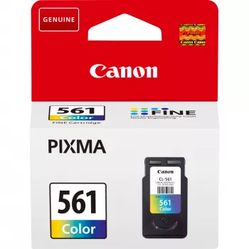 Canon CL-561 spalvų kasetė, žydra, purpurinė, geltona, 8,3 ml, 1 vnt., 180 puslapių