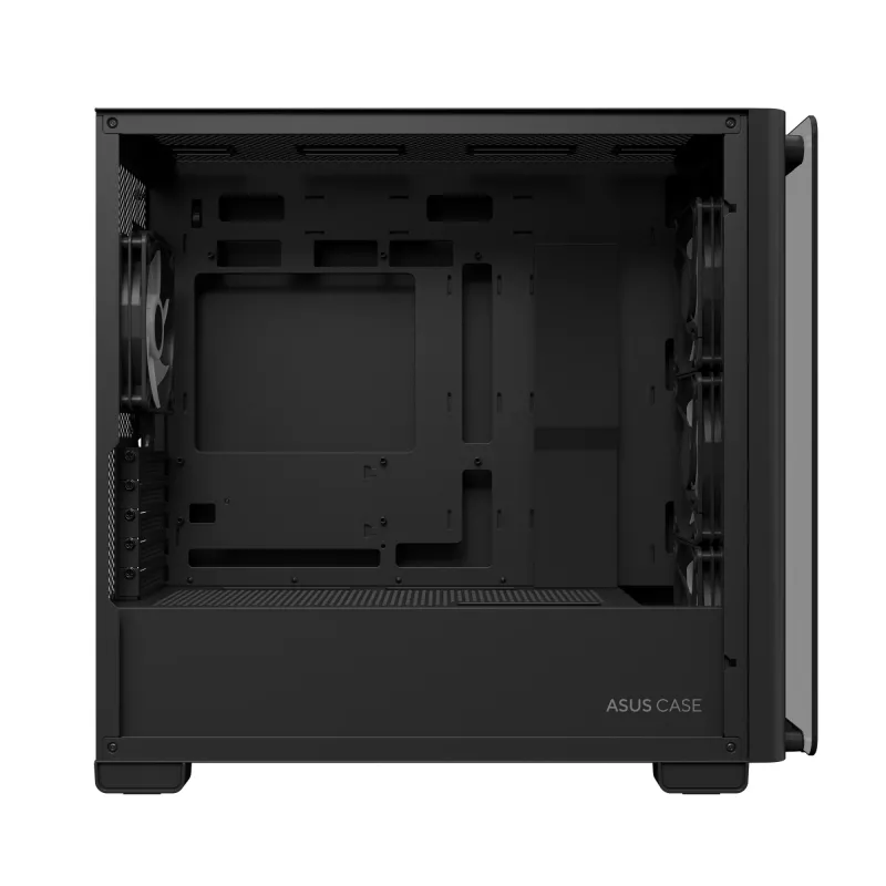 ASUS A23 PLUS TG ARGB BLACK korpusas, juodas, micro ATX, Mini-ITX, 16,5 cm, 38 cm