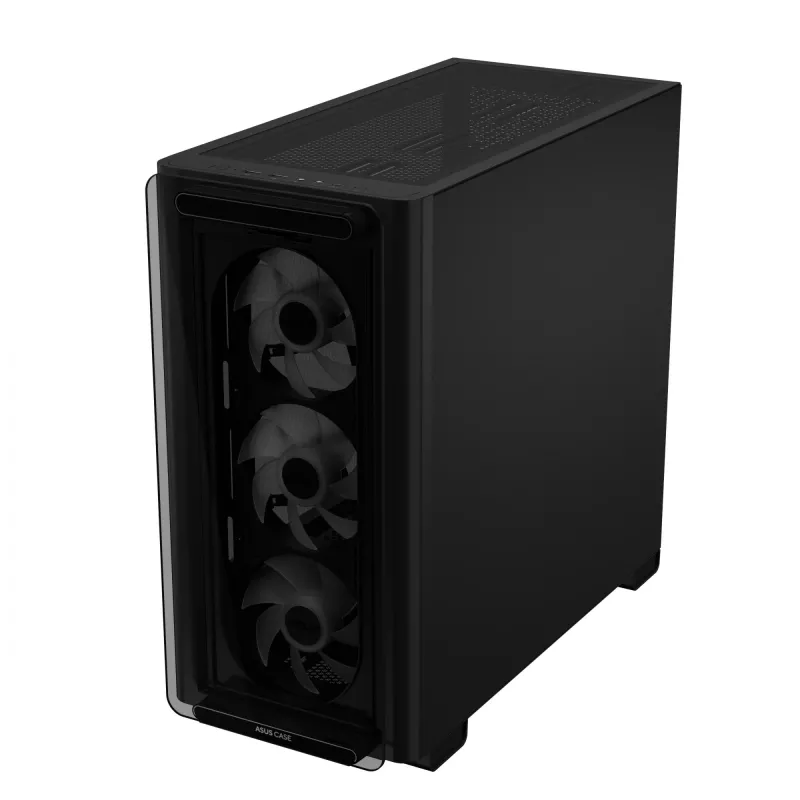 ASUS A23 PLUS TG ARGB BLACK korpusas, juodas, micro ATX, Mini-ITX, 16,5 cm, 38 cm