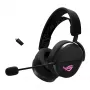 ASUS ROG Pelta ausinės – laidinės ir belaidės, žaidimų, USB Type-C, Bluetooth, juodos