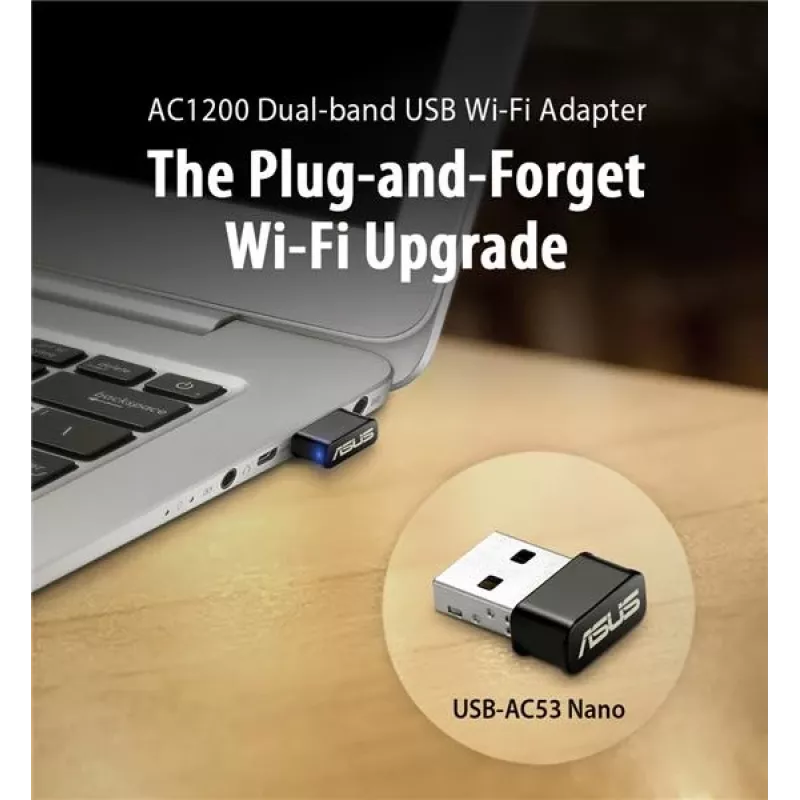 ASUS USB-AC53 Nano belaidis USB adapteris 867 Mbit/s