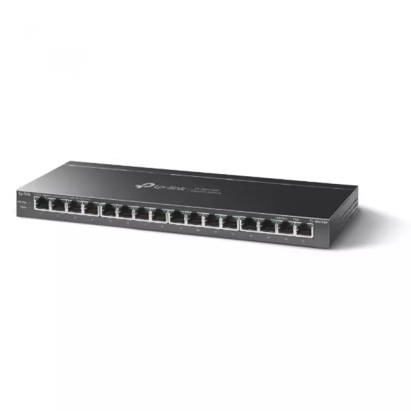 Nevaldomas jungiklis TP-Link TL-SG116P 16 prievadų Gigabit stalinis jungiklis su PoE+