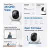 TP-Link Tapo Pan/Tilt AI namų apsaugos „Wi-Fi“ kamera su 2K QHD