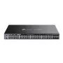 TP-Link Omada 48 prievadų Gigabit valdomas L3 PoE+ jungiklis su 6 10G lizdais