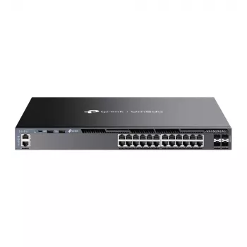 TP-Link Omada SG6428X – 24 portų Gigabit L3 valdomas jungiklis su 4 10G lizdais