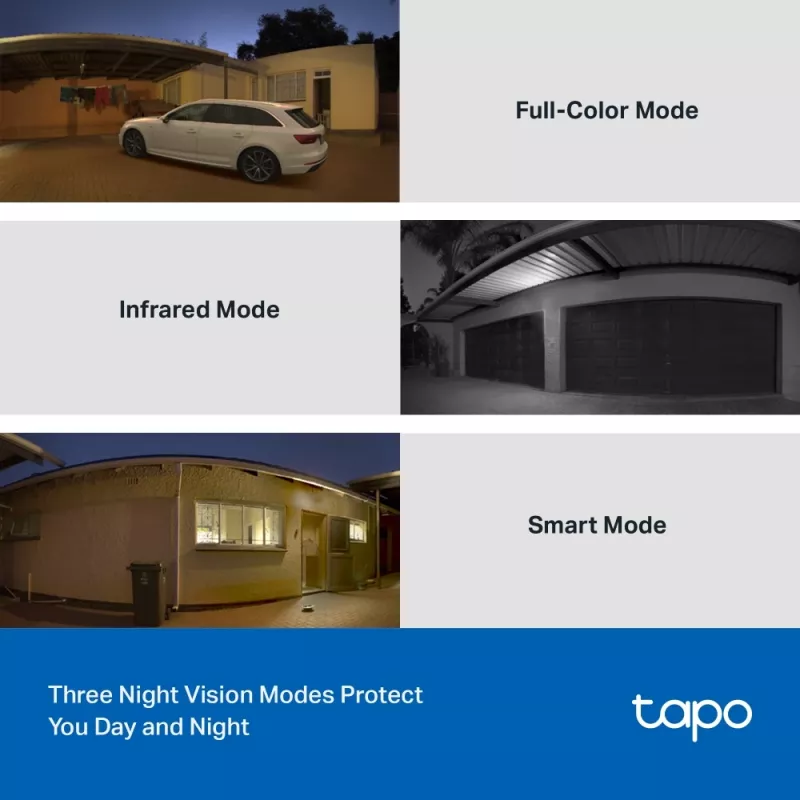 TP-Link Tapo C510W lauko stebėjimo kamera su pasukimu ir pakreipimu, 2K, 360°