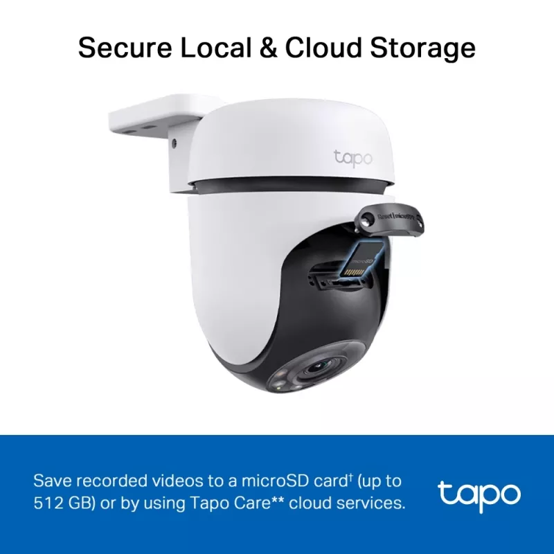 TP-Link Tapo C510W lauko stebėjimo kamera su pasukimu ir pakreipimu, 2K, 360°