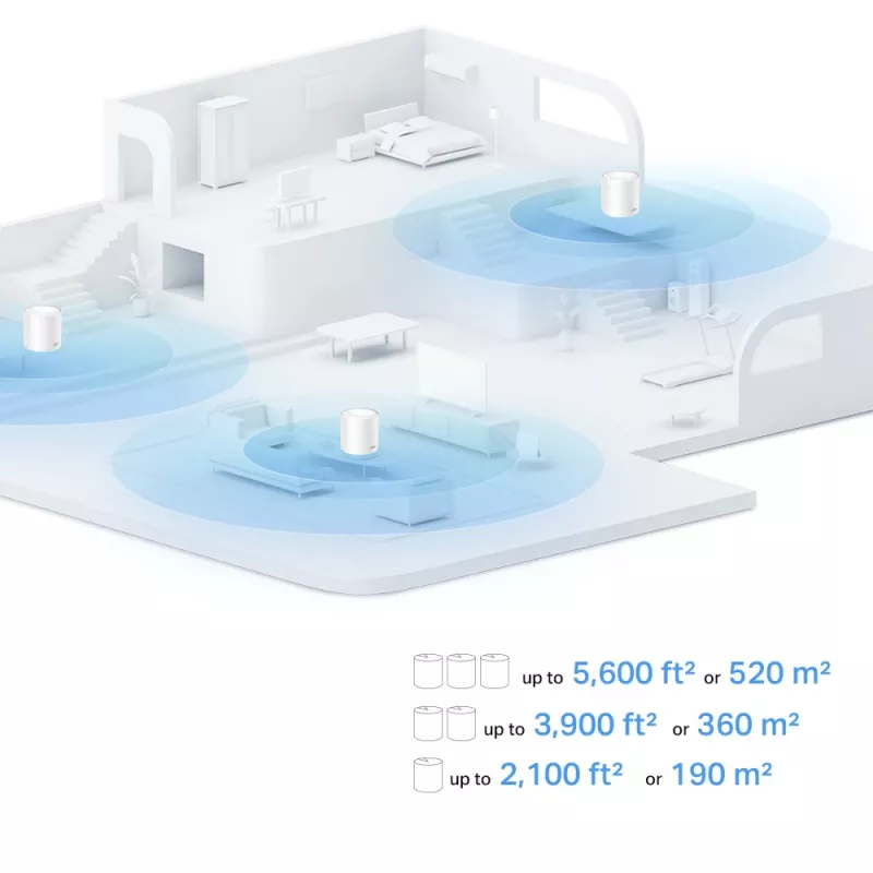 TP-Link Deco X10 AX1500 Wi-Fi 6 tinklo sistema (2 vnt.)