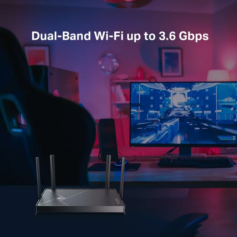 TP-Link Archer BE230 belaidis maršrutizatorius 2.5 Gigabit Ethernet dviejų juostų (2,4 GHz / 5 GHz) Juodas