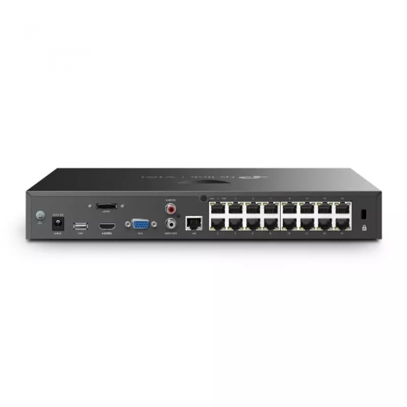TP-Link VIGI NVR2016H-16MP tinklinis vaizdo įrašytuvas, juodas