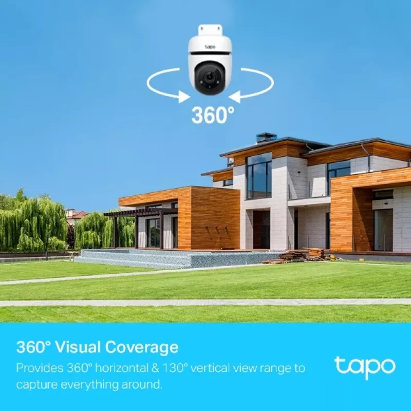 TP-Link Tapo lauko stebėjimo kamera su PTZ, IP, vidaus ir lauko, belaidė, 1080p