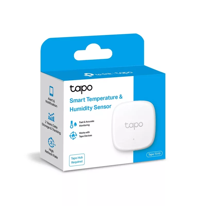 TP-Link Tapo T310 išmanusis temperatūros ir drėgmės jutiklis, vidaus, belaidis