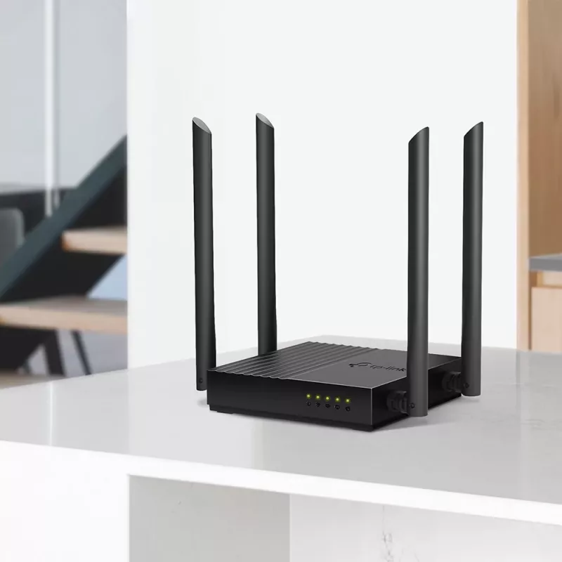 TP-Link Archer C64 belaidis maršrutizatorius Gigabit Ethernet dviejų juostų (2,4 GHz / 5 GHz) Juodas