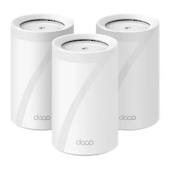 TP-Link BE9300 Viso namo „Mesh“ Wi-Fi 7 sistema (Tri-Band), balta, vidinė, „Mesh“ sistema, trijų juostų (2,4 GHz / 5 GHz / 6 GHz), Wi-Fi 7 (802.11be), 9214 Mbit/s