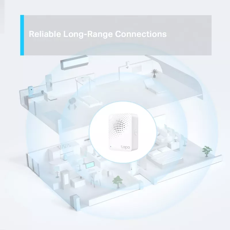 TP-Link Tapo H100 išmanusis IoT šliuzas su skambučiu, baltas