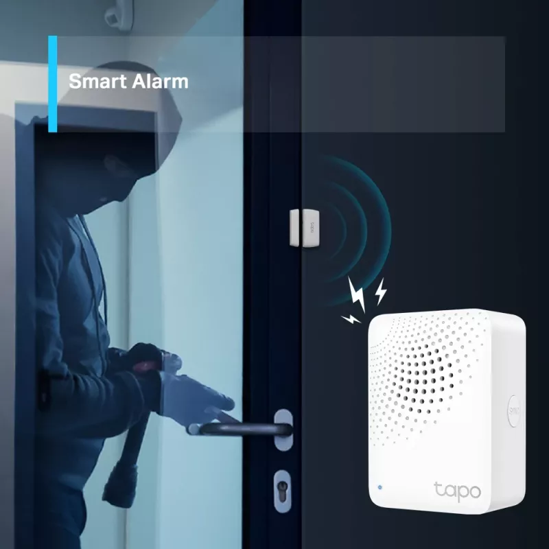 TP-Link Tapo H100 išmanusis IoT šliuzas su skambučiu, baltas