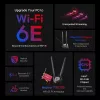 TP-Link Archer TXE75E AXE5400 Wi-Fi 6E Bluetooth 5.2 PCIe adapter, vidinis, belaidis, PCI Express, WLAN / Bluetooth, 5400 Mbit/s, juoda, raudona