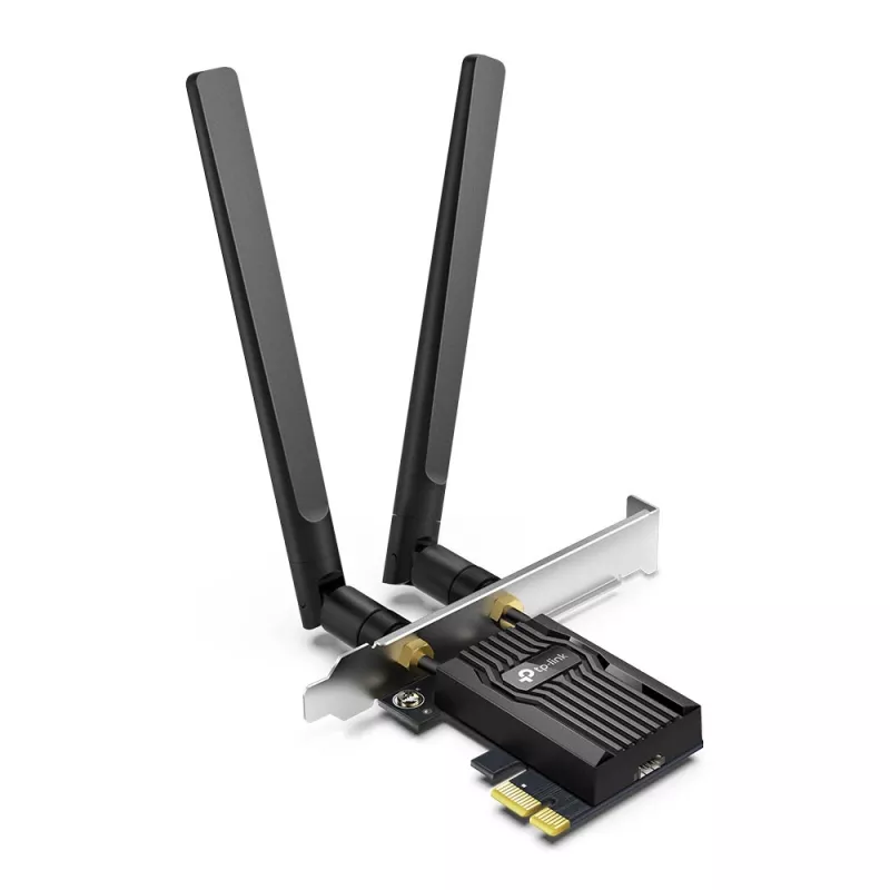 TP-Link Archer AX3000 Wi-Fi 6 Bluetooth 5.2 PCIe adapteris, belaidis, PCI Express, WLAN / Bluetooth, Wi-Fi 6 (802.11ax), 2402 Mbit/s, juodas