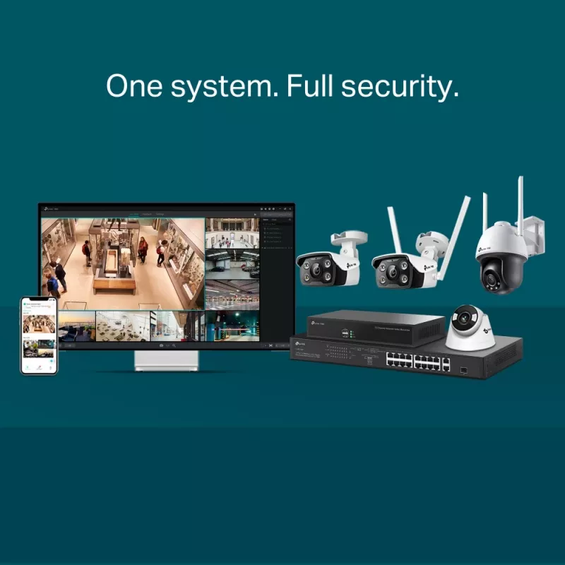 TP-Link VIGI 4MP lauko spalvota kulkos formos IP kamera