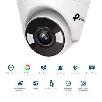 TP-Link VIGI C440(2.8mm) Kupolinė IP saugumo kamera, vidaus ir lauko, 2560 x 1440 pikseliai, montavimas prie lubų