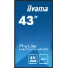 iiyama LH4341UHS-B2 Skaitmeninės reklamos ekranas 108 cm (42,5 col.) LCD 500 cd/m² 4K Ultra HD Įmontuotas procesorius Android 8.0 24/7