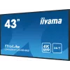 iiyama LH4341UHS-B2 Skaitmeninės reklamos ekranas 108 cm (42,5 col.) LCD 500 cd/m² 4K Ultra HD Įmontuotas procesorius Android 8.0 24/7
