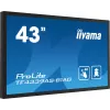 Monitorius iiyama TF4339AS-B1AG 108 cm (42,5 colio) 4K Ultra HD LED liečiamuoju ekranu, juodas