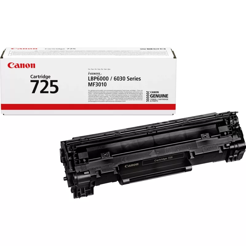 Canon 725 kasetė su toneriu, 1600 puslapių, juoda, 1 vnt.