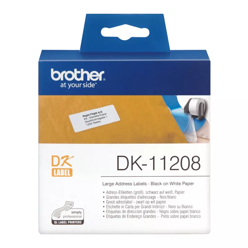 Brother DK-11208 didelės adresų etiketės