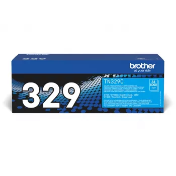 Originalus Brother TN-329C žalsvai mėlynas (cyan) kasetė, 3000 puslapių