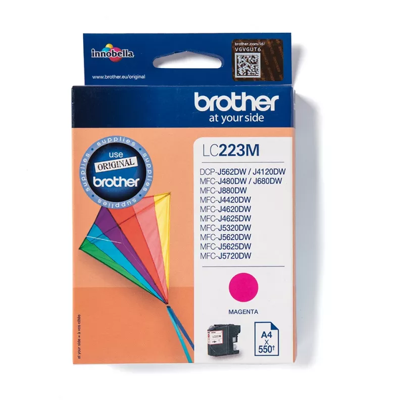 Originalus Brother LC223M rašalo kasetė, 1 vnt., Magenta