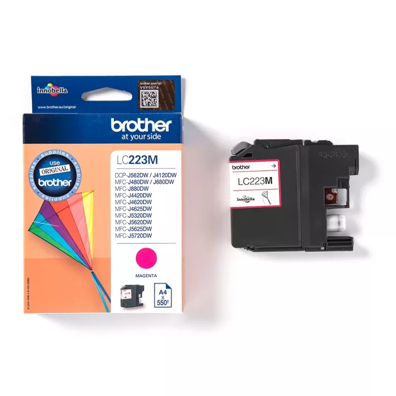 Originalus Brother LC223M rašalo kasetė, 1 vnt., Magenta