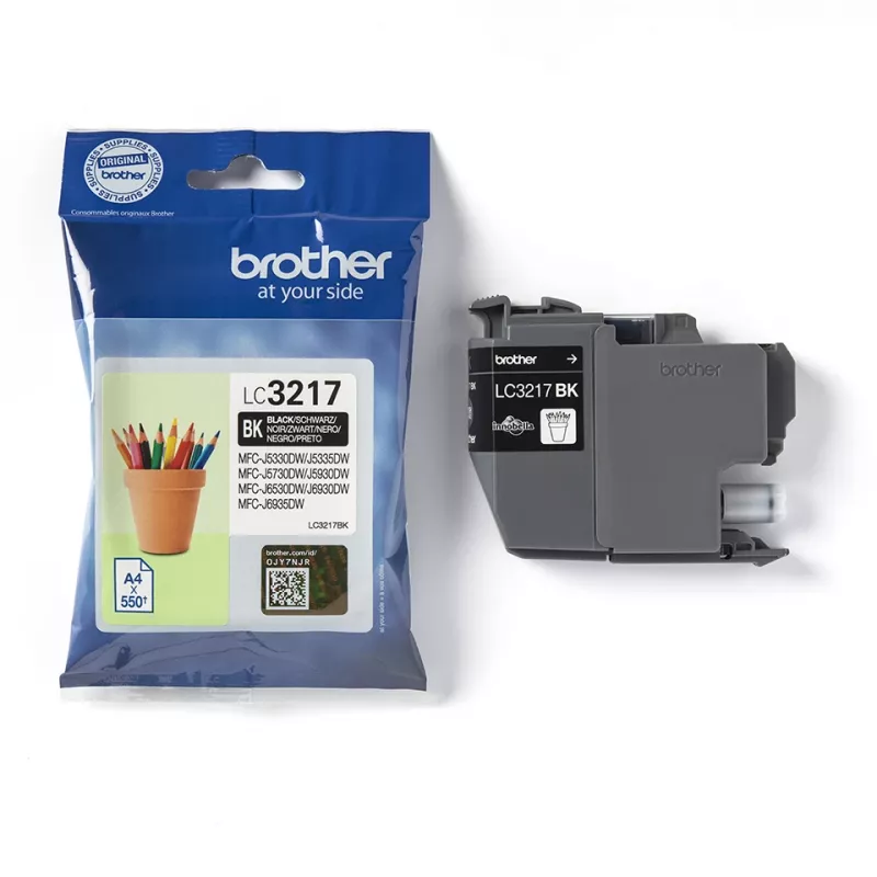 Brother LC3217BK rašalo kasetė 1 vnt Originali Juoda