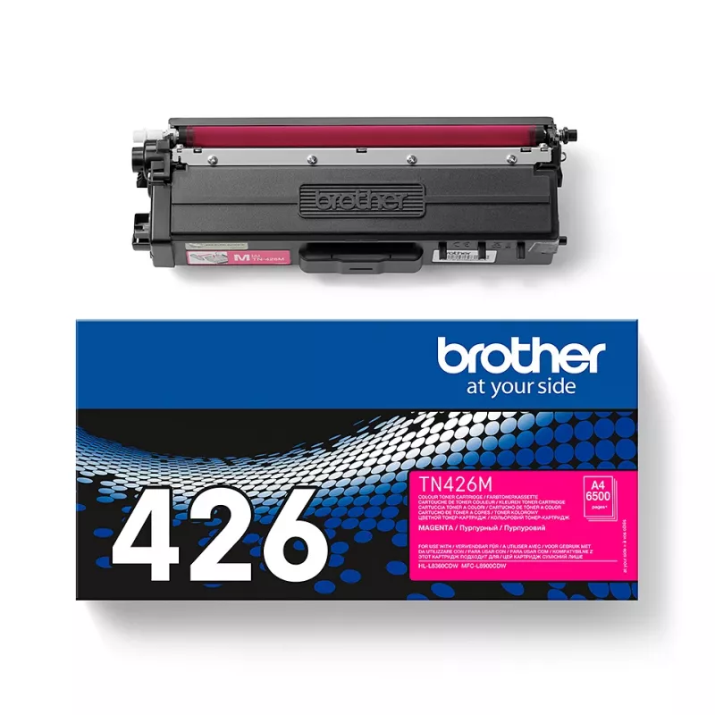 Originalus Brother TN-426M tonerio kasetė, 6500 puslapių, rausvai raudona (Magenta)