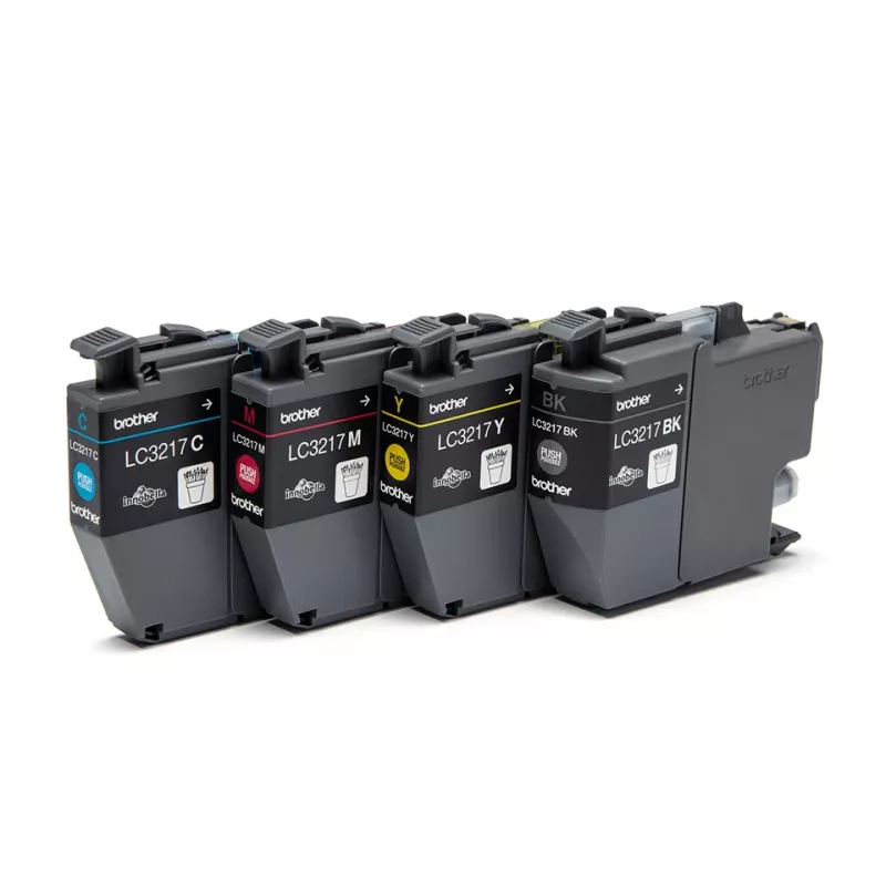 Brother LC3217VALDR originalus kasečių rinkinys 4 vnt. Juoda, Žydra, Purpurinė, Geltona